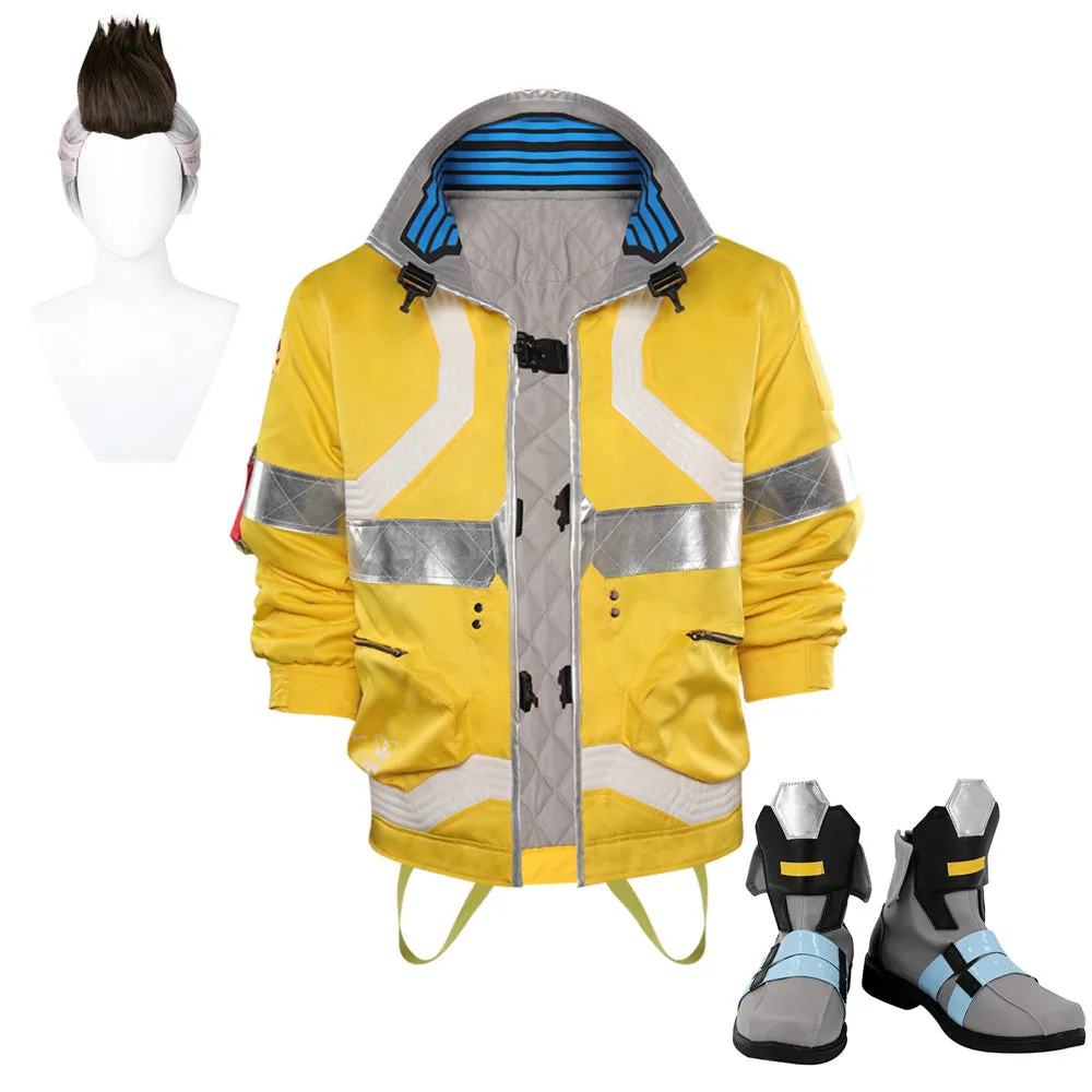 Cyberpunk-David Martinez Coat Cosplay Costume Halloween Carnival Suit