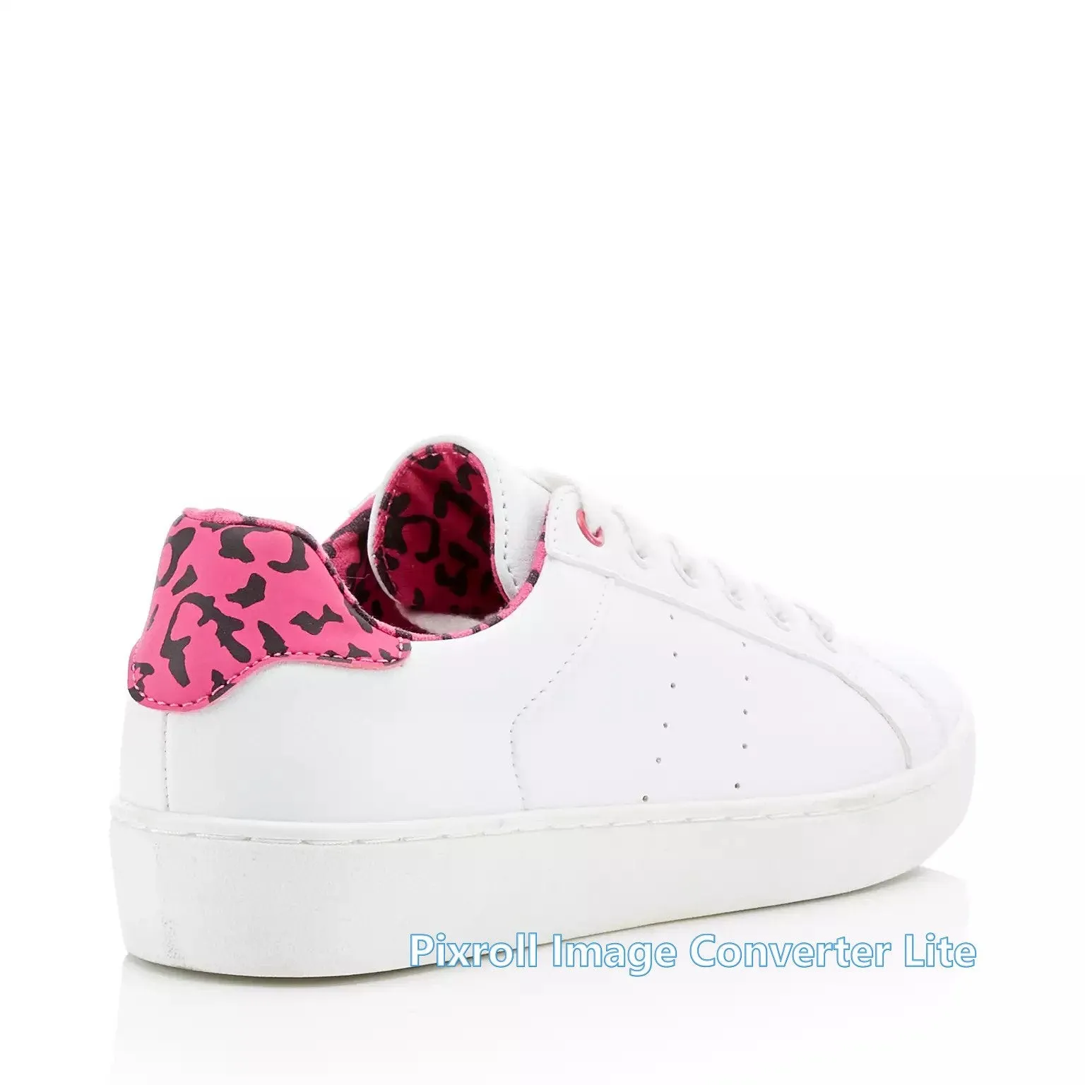 Debenhams Faith - Ladies White 'Khlo' Leopard Print Trainers