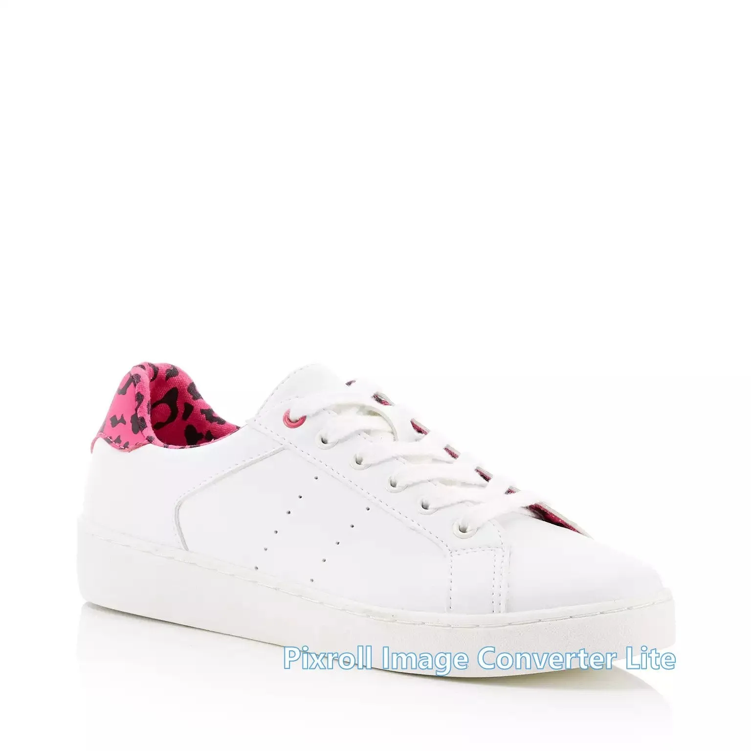 Debenhams Faith - Ladies White 'Khlo' Leopard Print Trainers