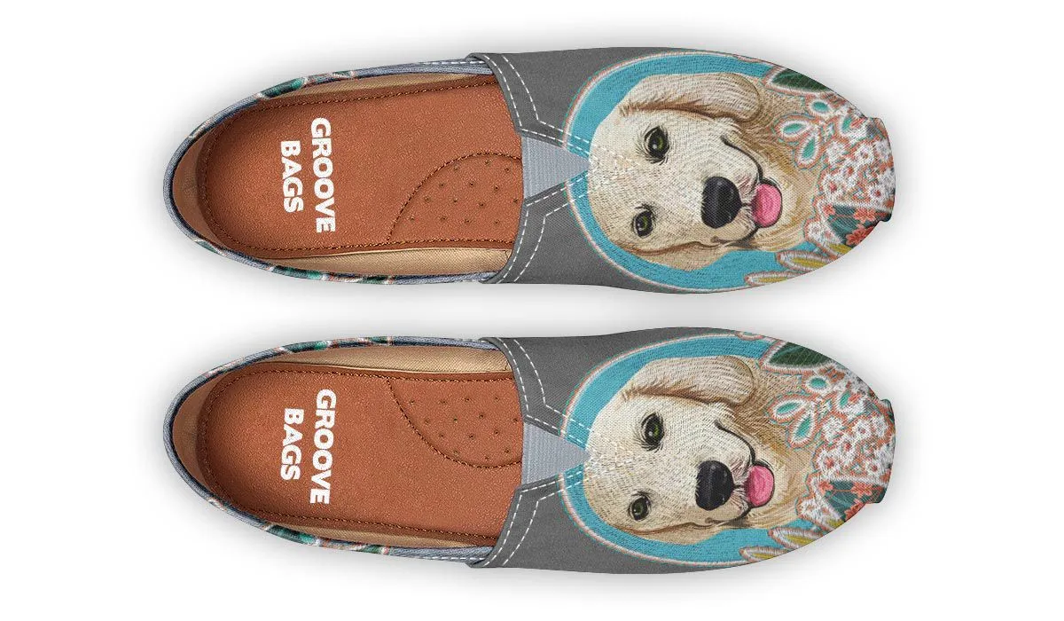 Denim Style Golden Retriever Casual Shoes