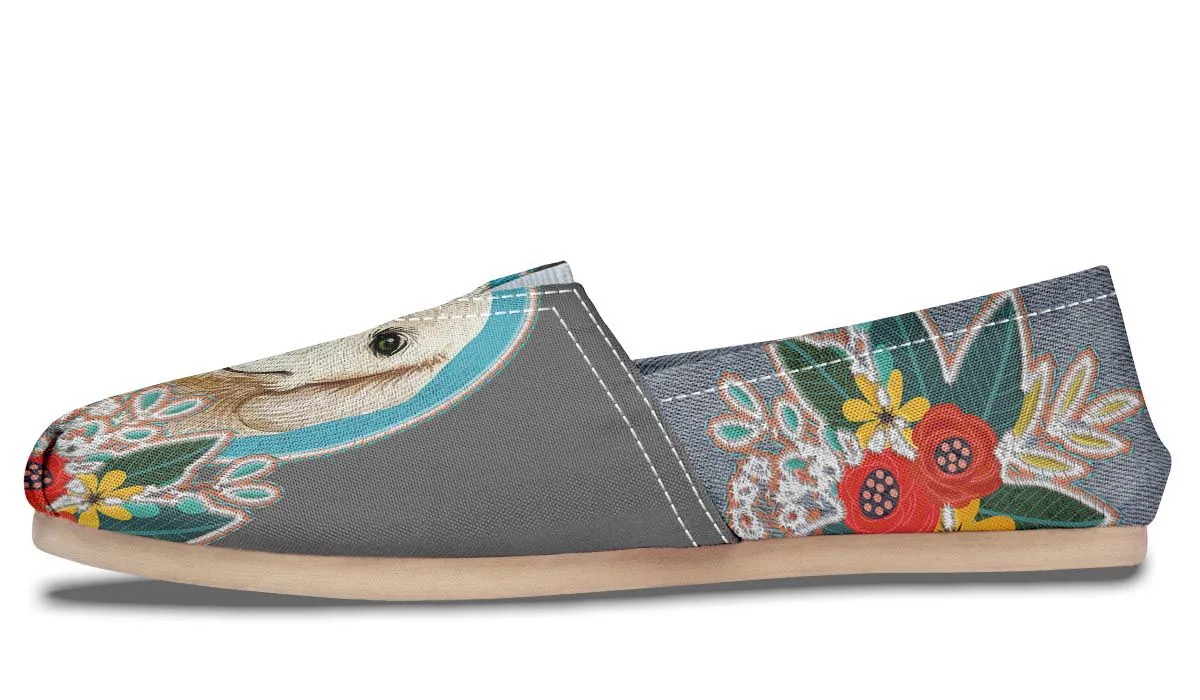 Denim Style Golden Retriever Casual Shoes