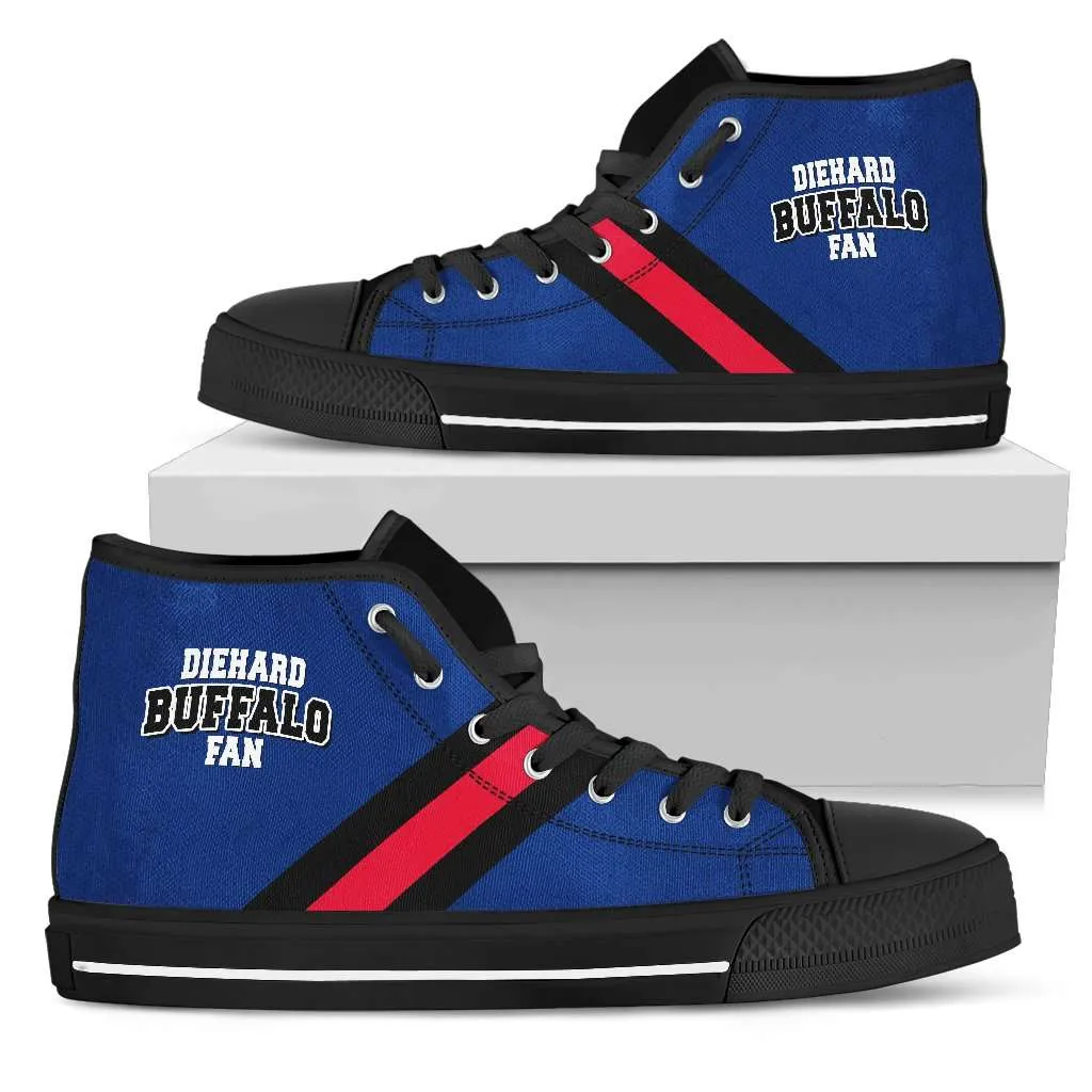 Diehard Buffalo Fan Canvas High Top Shoes