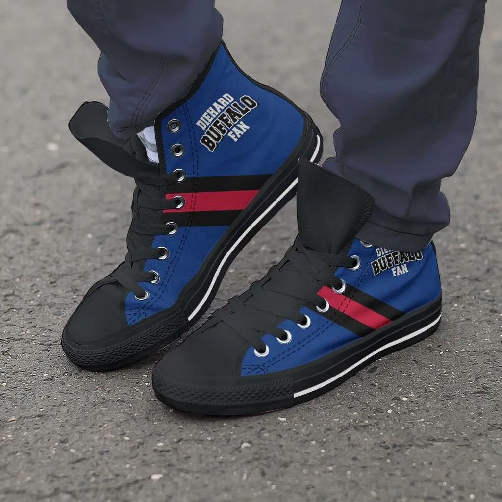 Diehard Buffalo Fan Canvas High Top Shoes
