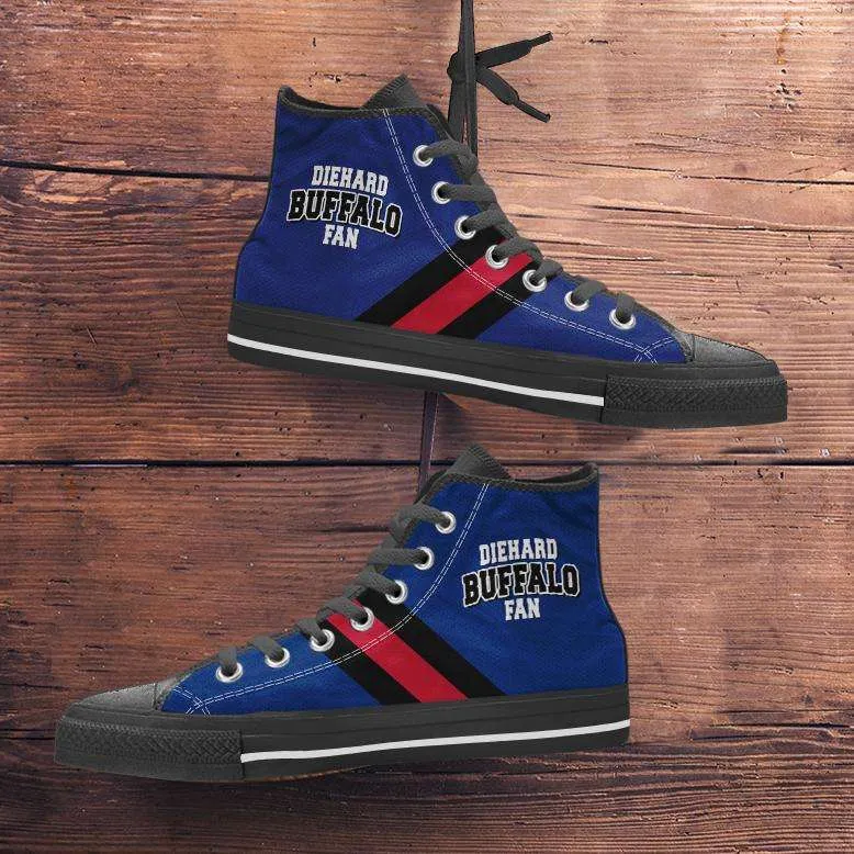 Diehard Buffalo Fan Canvas High Top Shoes