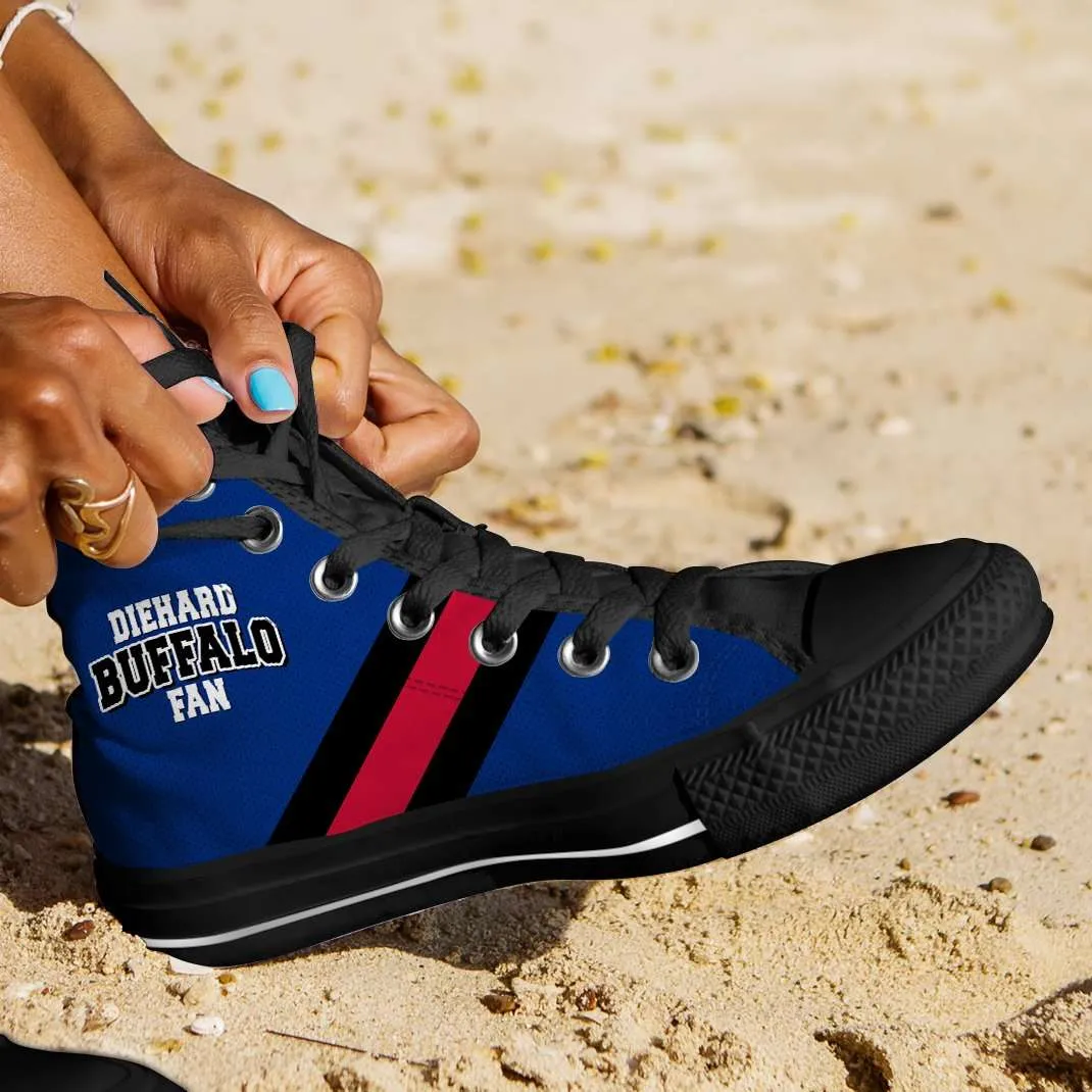 Diehard Buffalo Fan Canvas High Top Shoes
