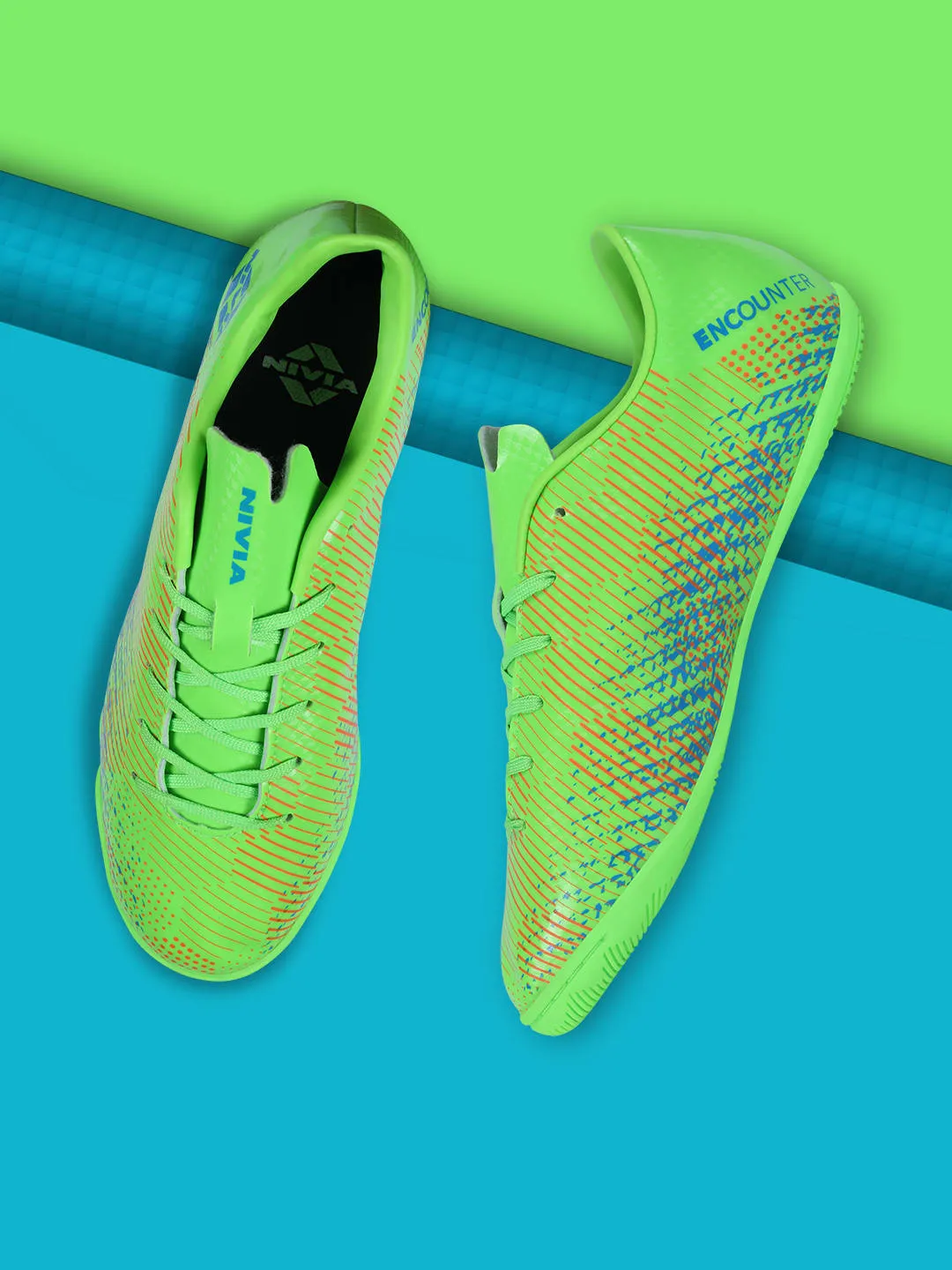 Encounter 9.0 Football Futsal Shoes For Men Neon Green
