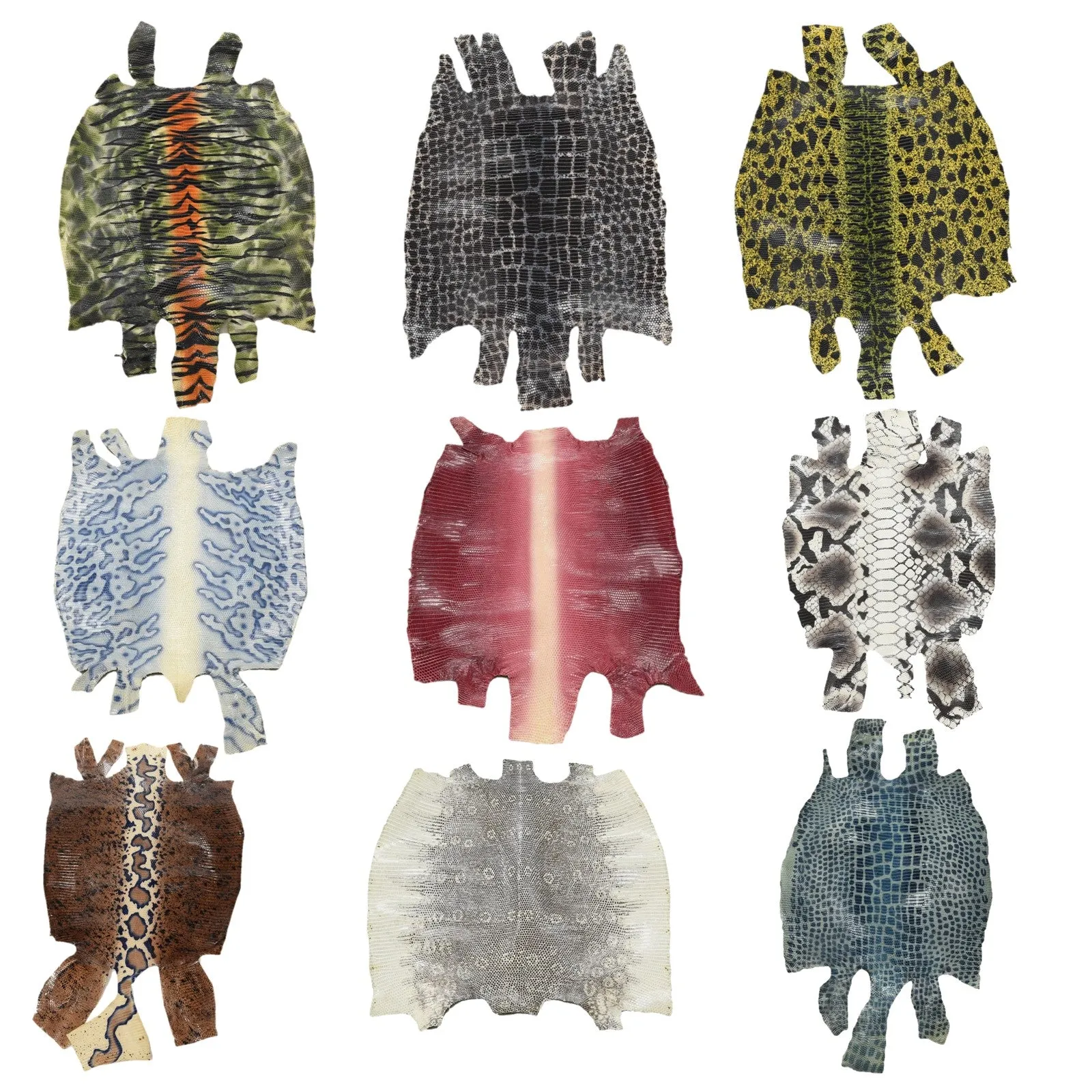 Exotic Prints, 9" x 9", 1-2 oz Lizard Skins