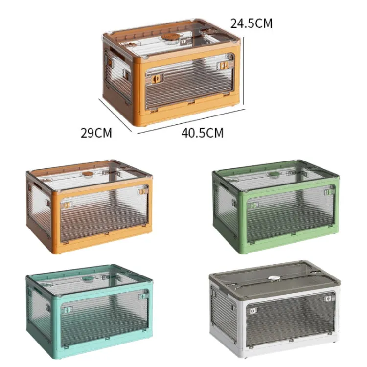 Folding Outdoor Camping BBQ Snacks Slider Storage Box, Size: Small(Green)