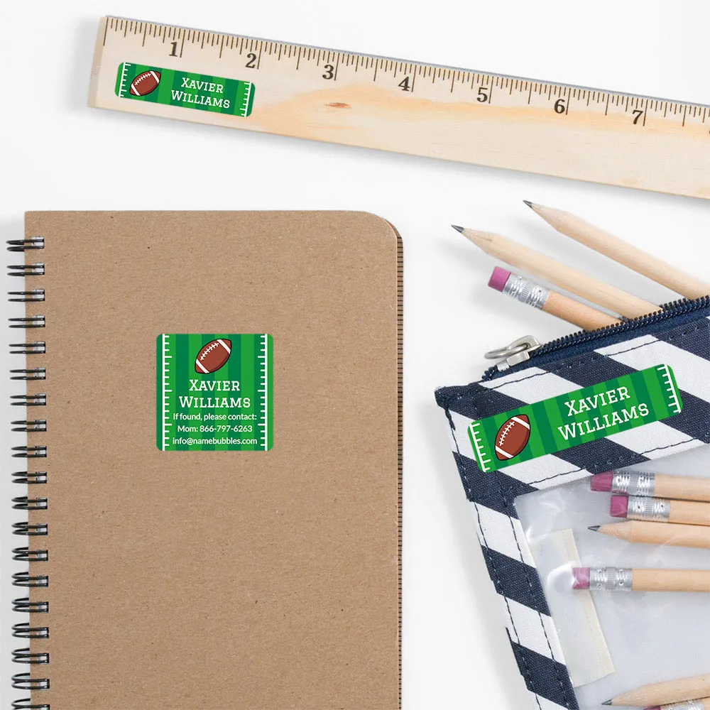 Football School Labels Pack