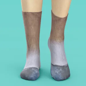 Funny 3D Print Animal Socks Feet Socks Funny Socks Gifts - Horse Feet