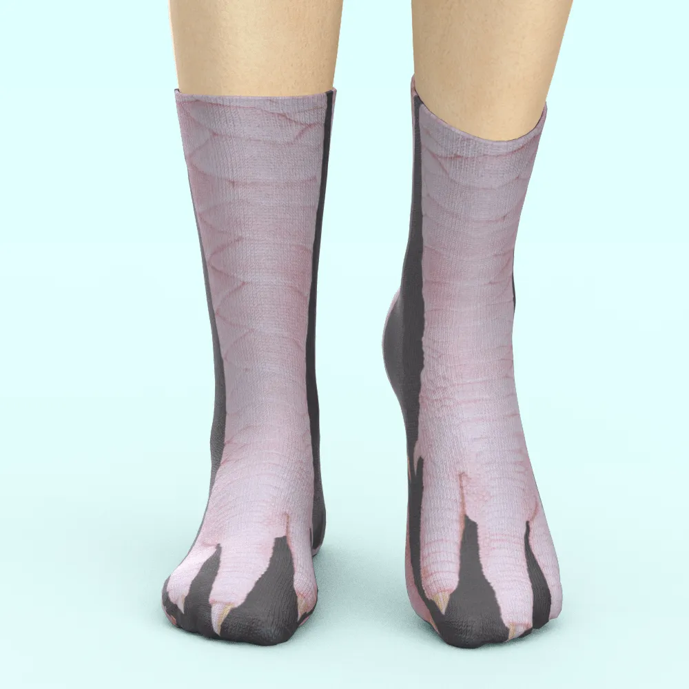 Funny 3D Print Animal Socks Feet Socks Funny Socks Gifts - Zebra Feet