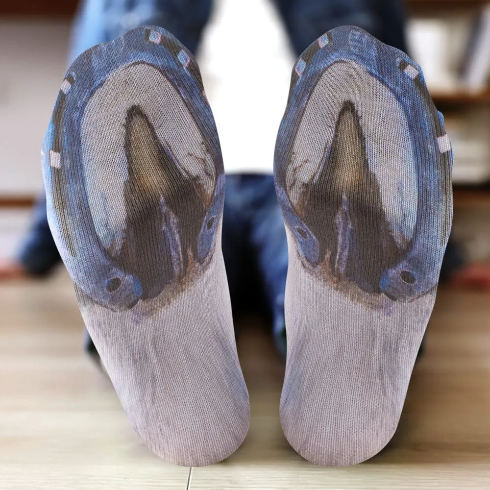 Funny 3D Print Animal Socks Feet Socks Funny Socks Gifts - Zebra Feet