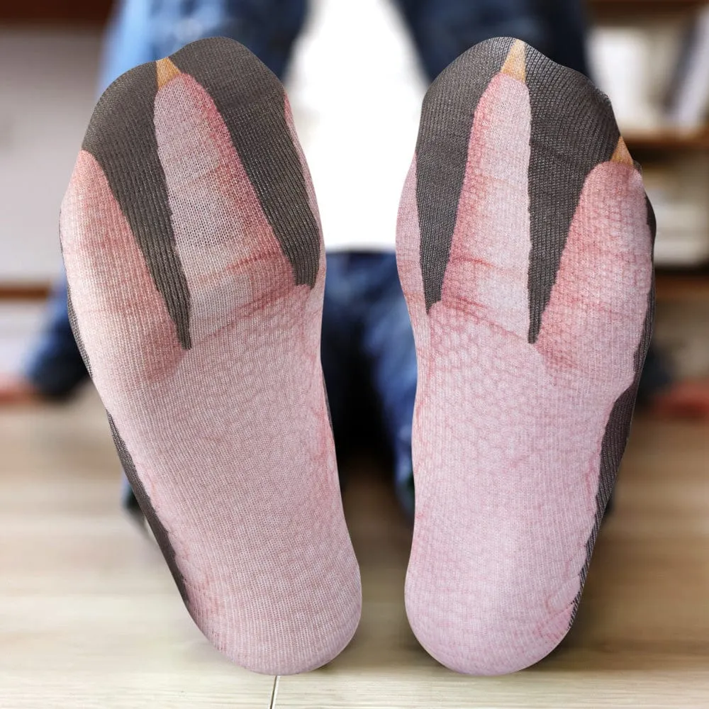 Funny 3D Print Animal Socks Feet Socks Funny Socks Gifts - Zebra Feet