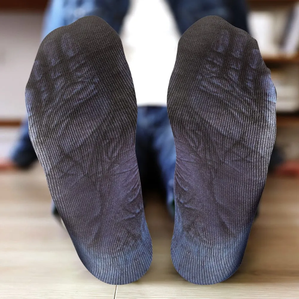 Funny 3D Print Animal Socks Feet Socks Funny Socks Gifts - Zebra Feet