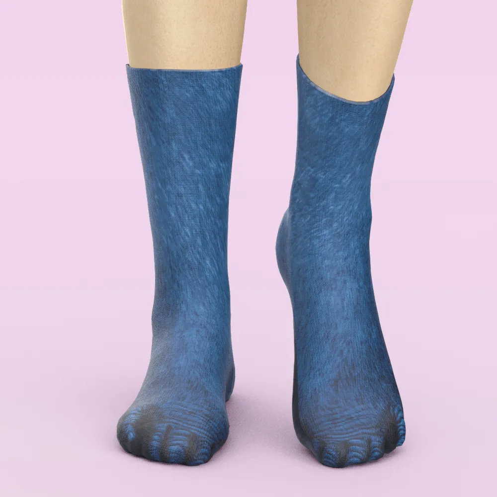 Funny 3D Print Animal Socks Feet Socks Funny Socks Gifts - Zebra Feet