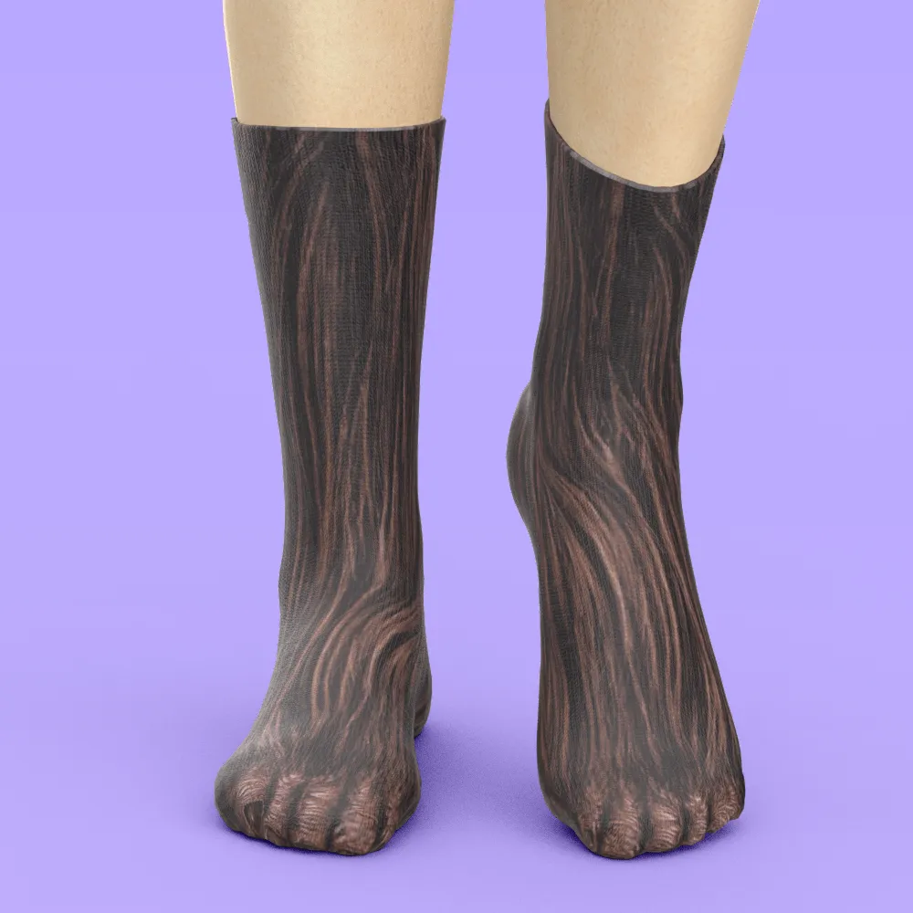 Funny 3D Print Animal Socks Feet Socks Funny Socks Gifts - Zebra Feet