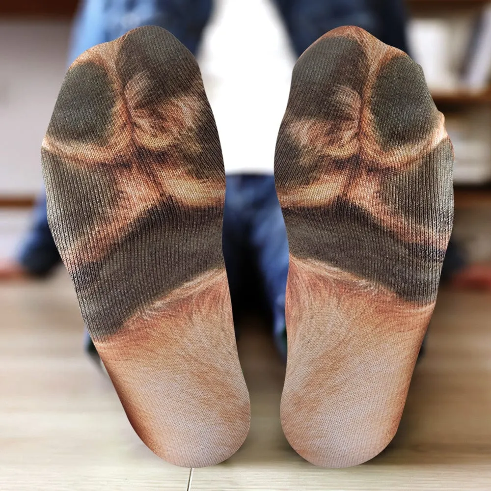Funny 3D Print Animal Socks Feet Socks Funny Socks Gifts - Zebra Feet