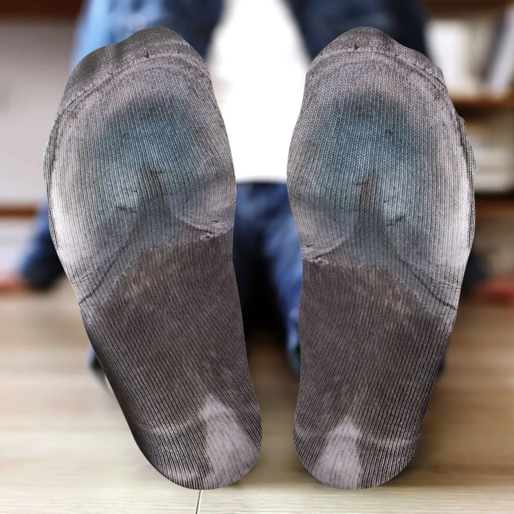Funny 3D Print Animal Socks Feet Socks Funny Socks Gifts - Zebra Feet
