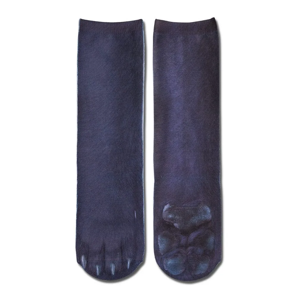 Funny 3D Print Animal Socks Feet Socks Funny Socks Gifts - Zebra Feet