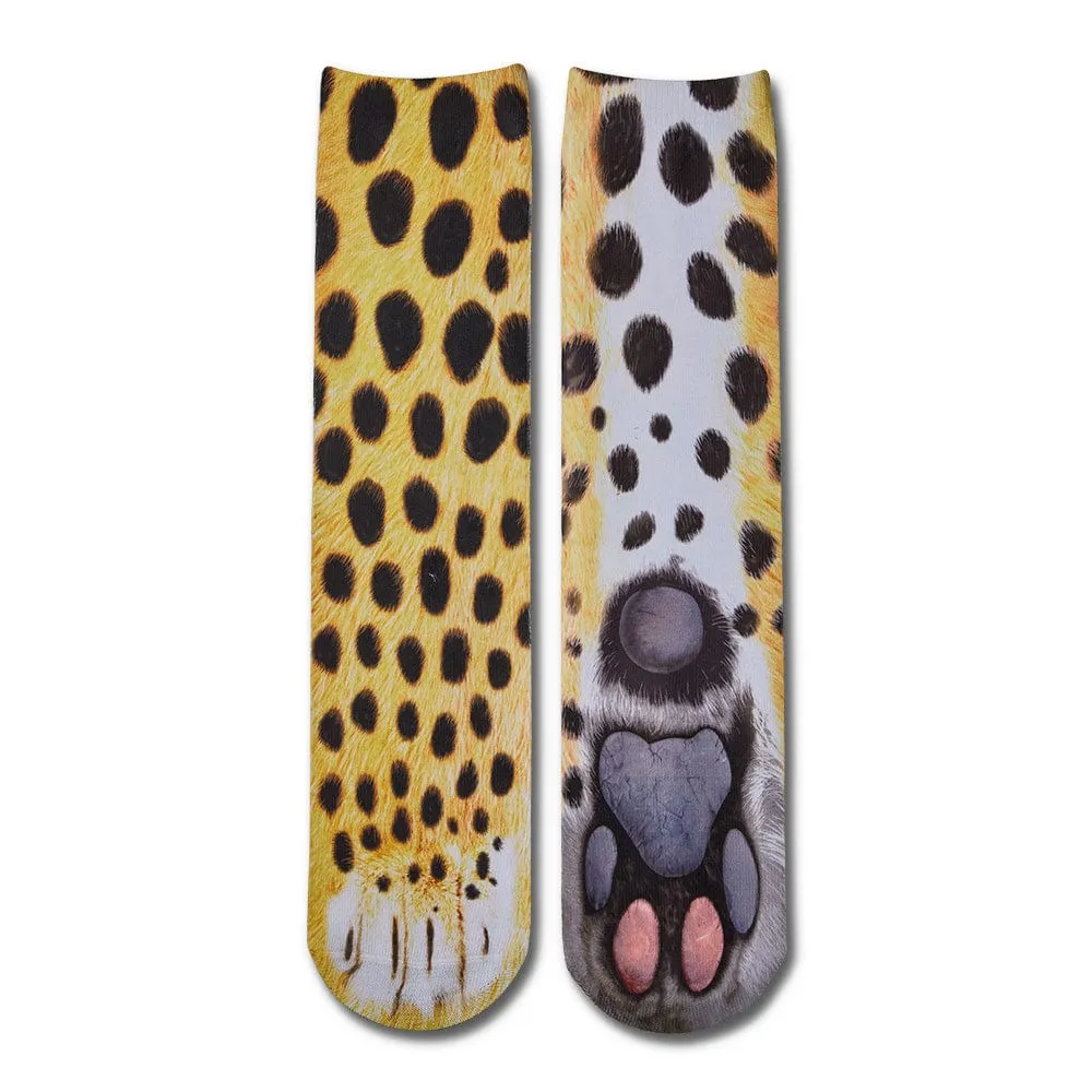 Funny 3D Print Animal Socks Feet Socks Funny Socks Gifts - Zebra Feet