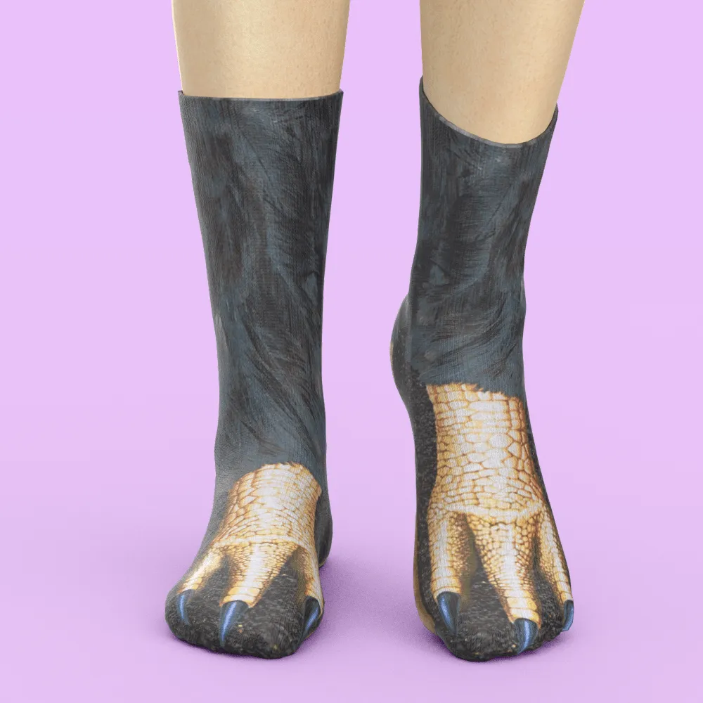 Funny 3D Print Animal Socks Feet Socks Funny Socks Gifts - Zebra Feet