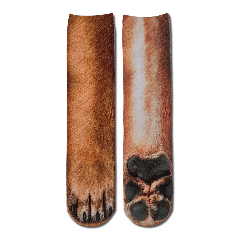 Funny 3D Print Animal Socks Feet Socks Funny Socks Gifts - Zebra Feet