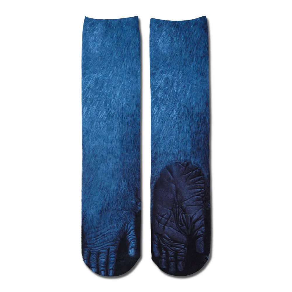 Funny 3D Print Animal Socks Feet Socks Funny Socks Gifts - Zebra Feet