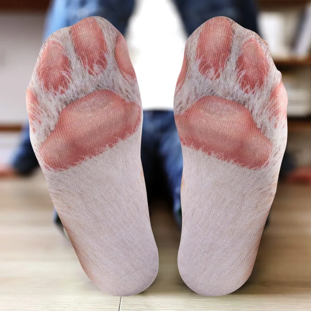Funny 3D Print Animal Socks Feet Socks Funny Socks Gifts - Zebra Feet