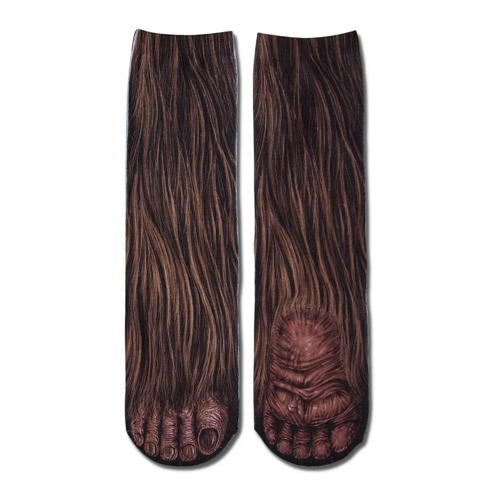Funny 3D Print Animal Socks Feet Socks Funny Socks Gifts - Zebra Feet