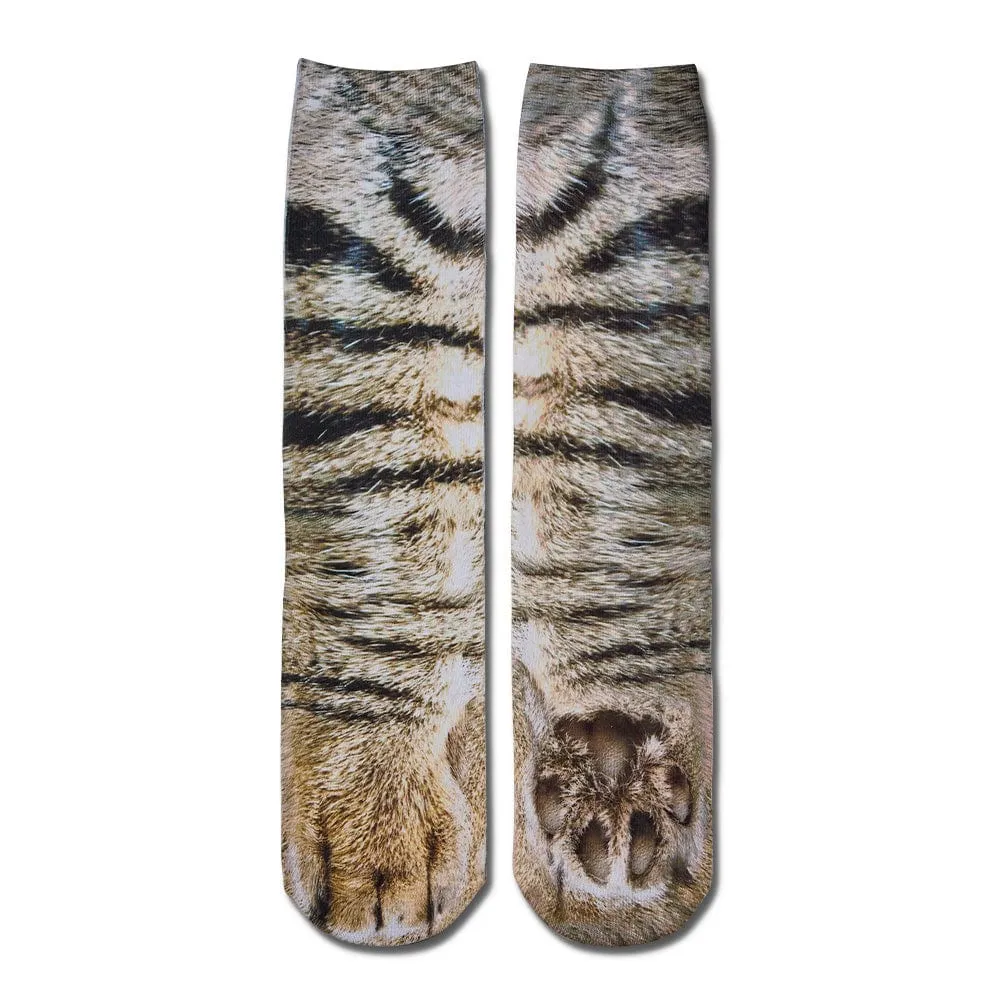 Funny 3D Print Animal Socks Feet Socks Funny Socks Gifts - Zebra Feet