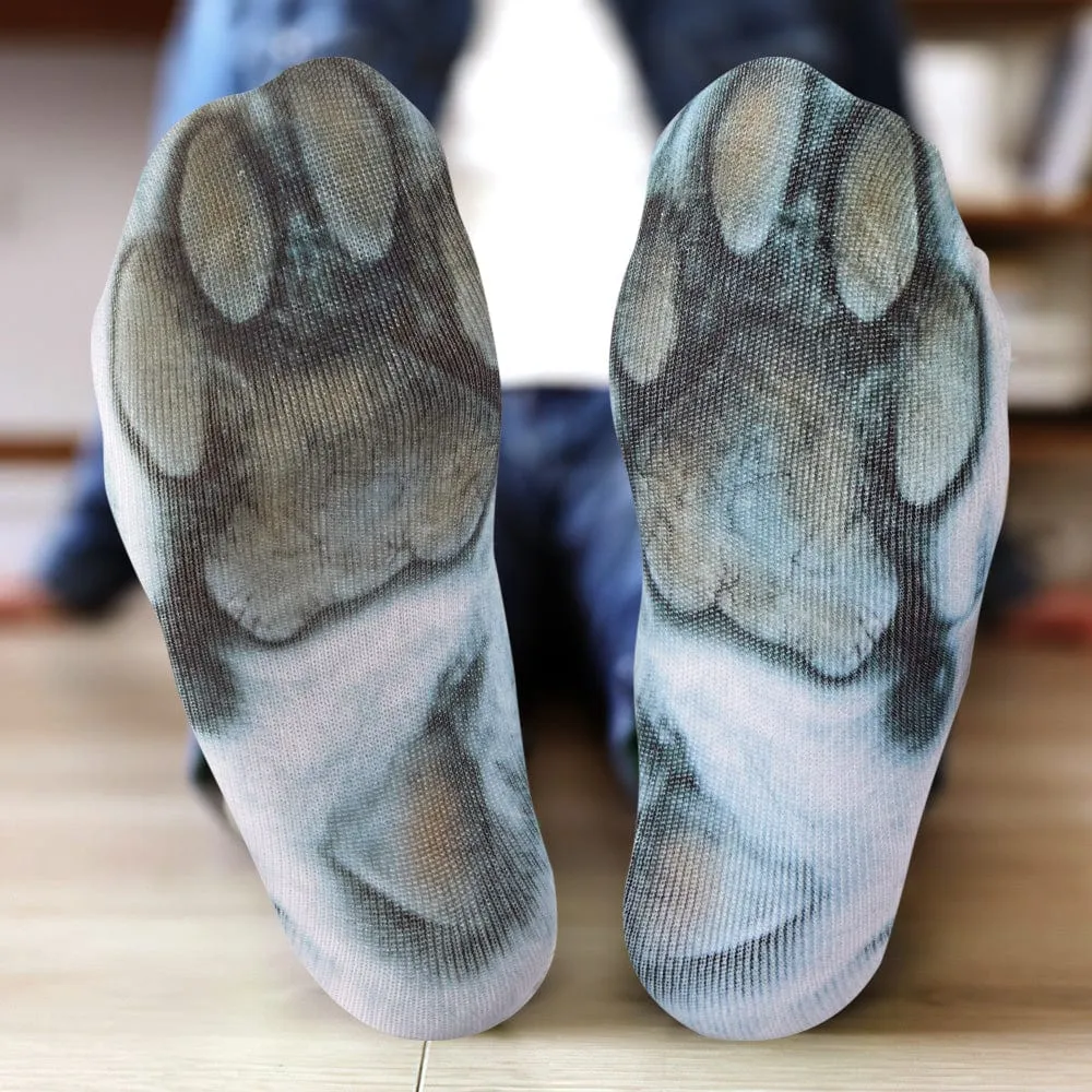 Funny 3D Print Animal Socks Feet Socks Funny Socks Gifts - Zebra Feet