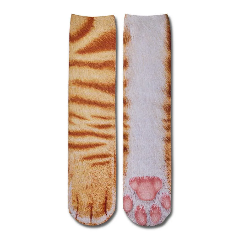 Funny 3D Print Animal Socks Feet Socks Funny Socks Gifts - Zebra Feet