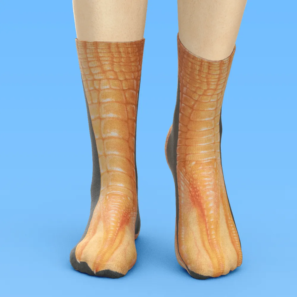 Funny 3D Print Animal Socks Feet Socks Funny Socks Gifts - Zebra Feet