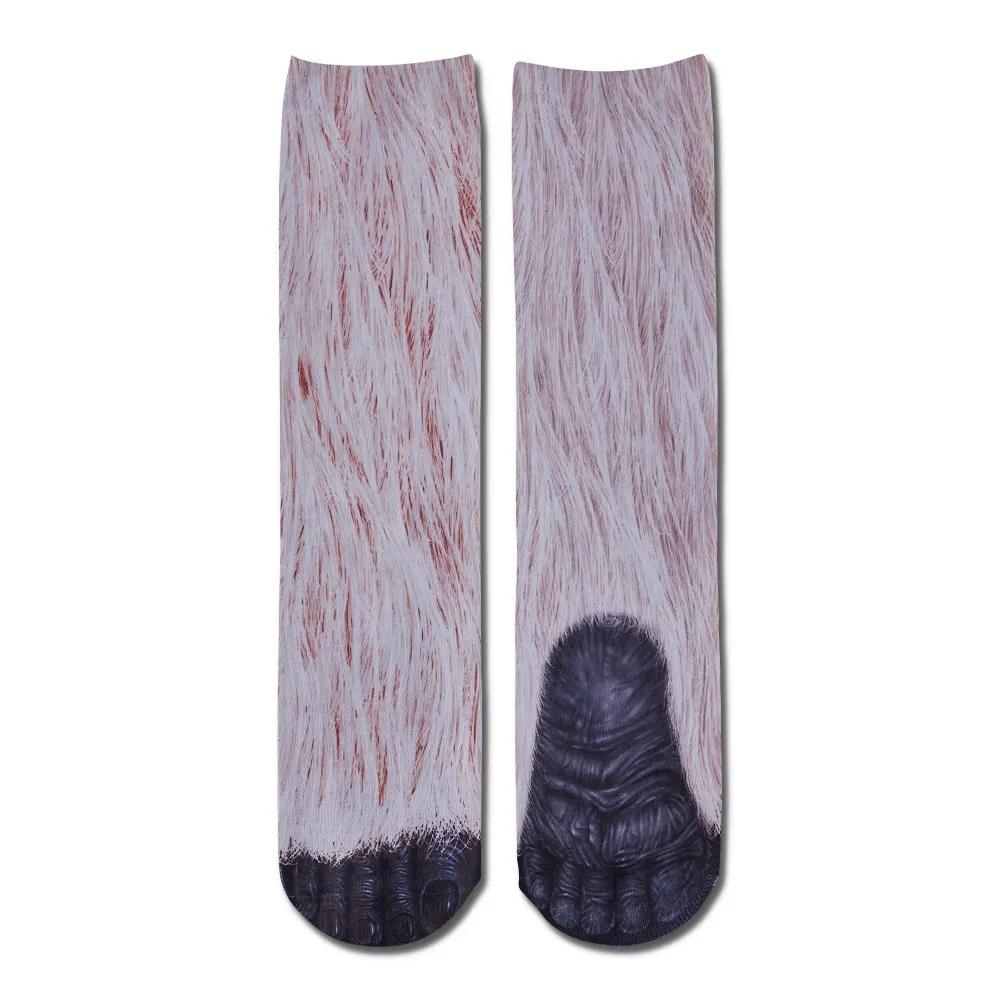 Funny 3D Print Animal Socks Feet Socks Funny Socks Gifts - Zebra Feet