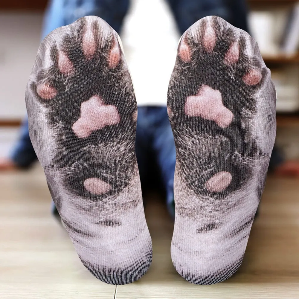 Funny 3D Print Animal Socks Feet Socks Funny Socks Gifts - Zebra Feet