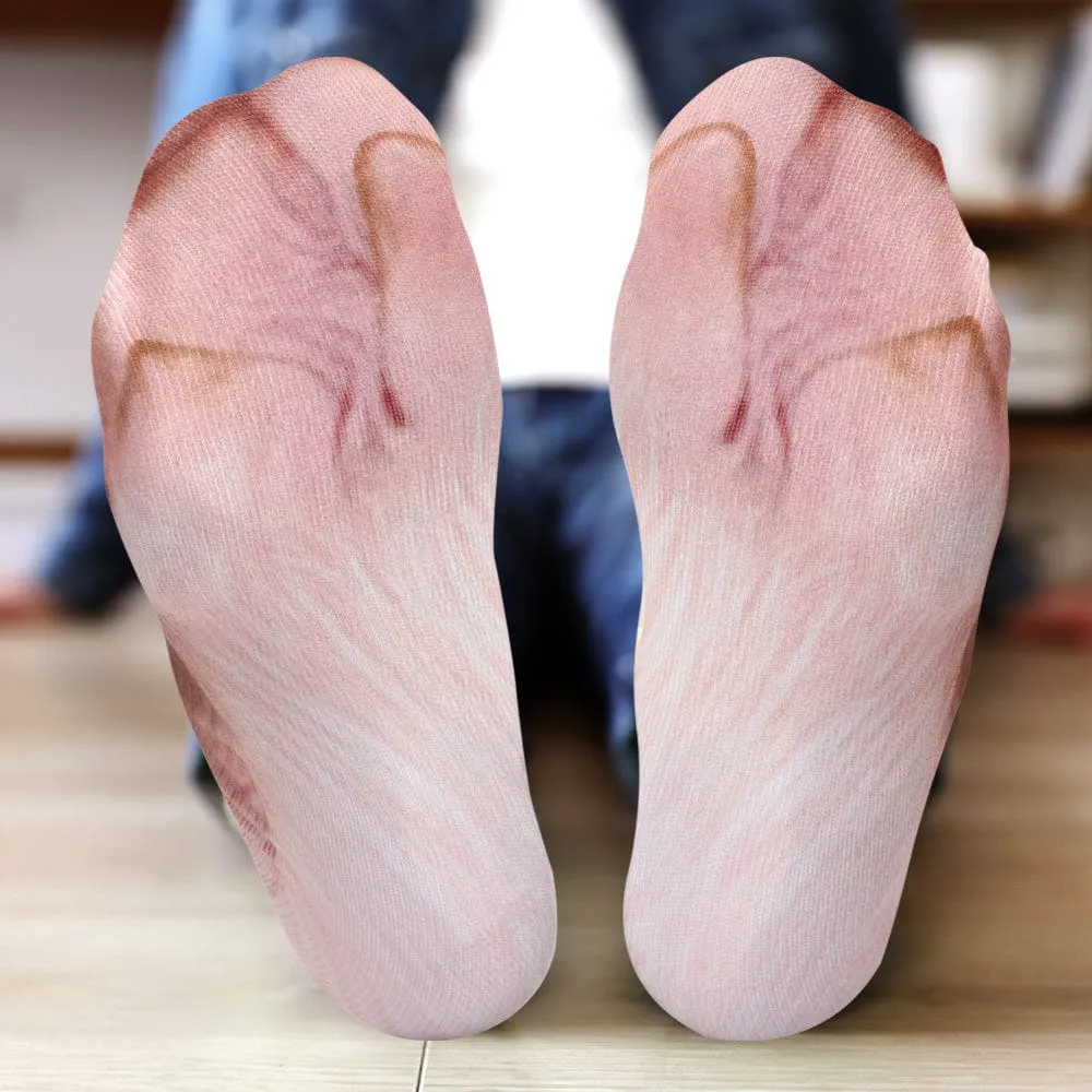 Funny 3D Print Animal Socks Feet Socks Funny Socks Gifts - Zebra Feet