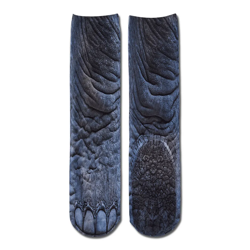 Funny 3D Print Animal Socks Feet Socks Funny Socks Gifts - Zebra Feet