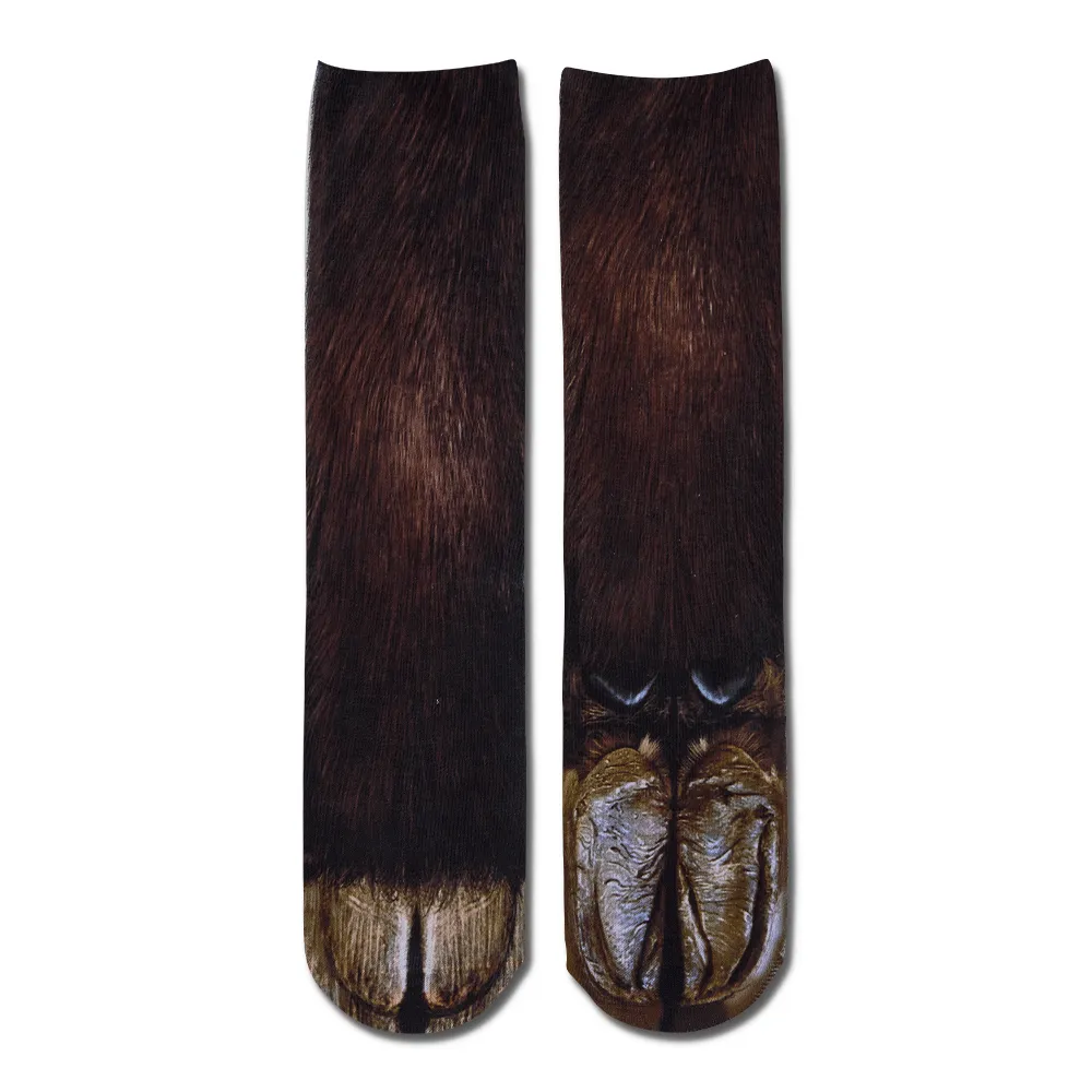 Funny 3D Print Animal Socks Feet Socks Funny Socks Gifts - Zebra Feet