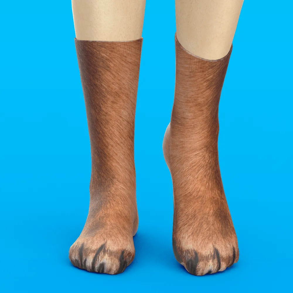 Funny 3D Print Animal Socks Feet Socks Funny Socks Gifts - Zebra Feet