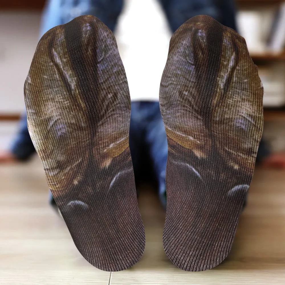 Funny 3D Print Animal Socks Feet Socks Funny Socks Gifts - Zebra Feet