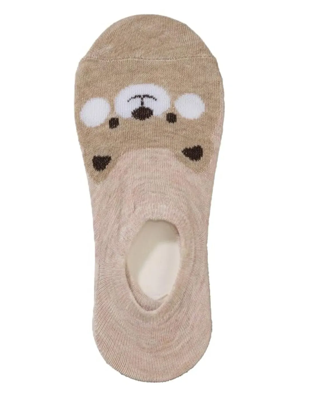 Girls' Cozy Critter Low Cut No-Show Socks - 3-Pack in Pastel Shades