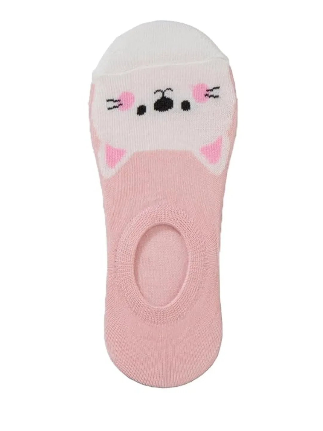 Girls' Cozy Critter Low Cut No-Show Socks - 3-Pack in Pastel Shades