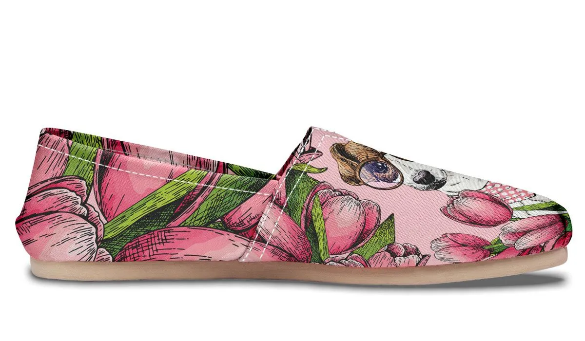 Goofy Jack Russell Terrier Casual Shoes