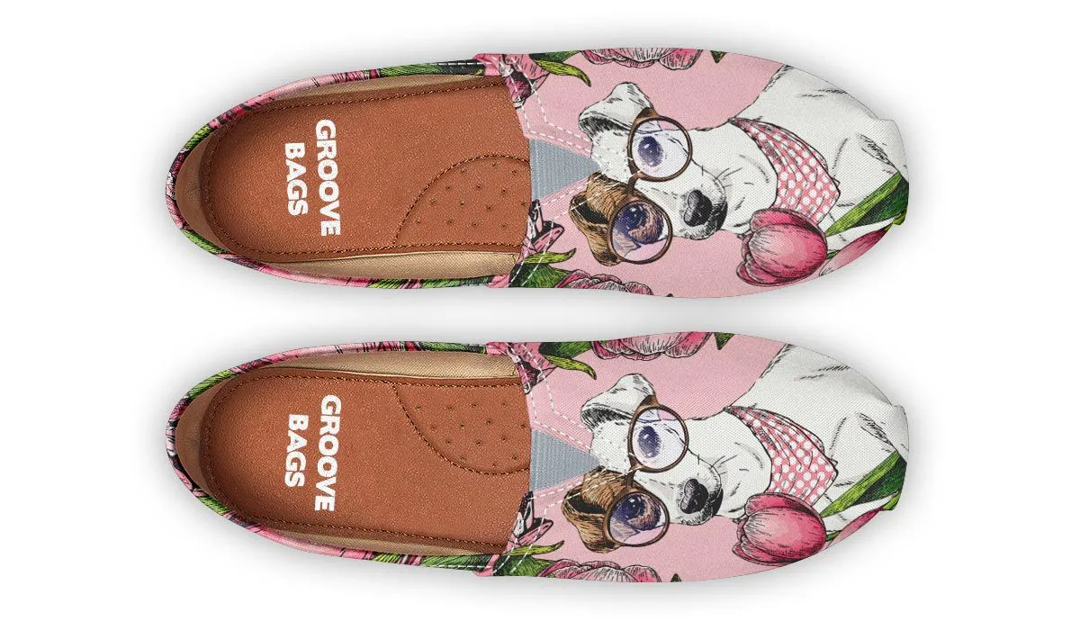 Goofy Jack Russell Terrier Casual Shoes