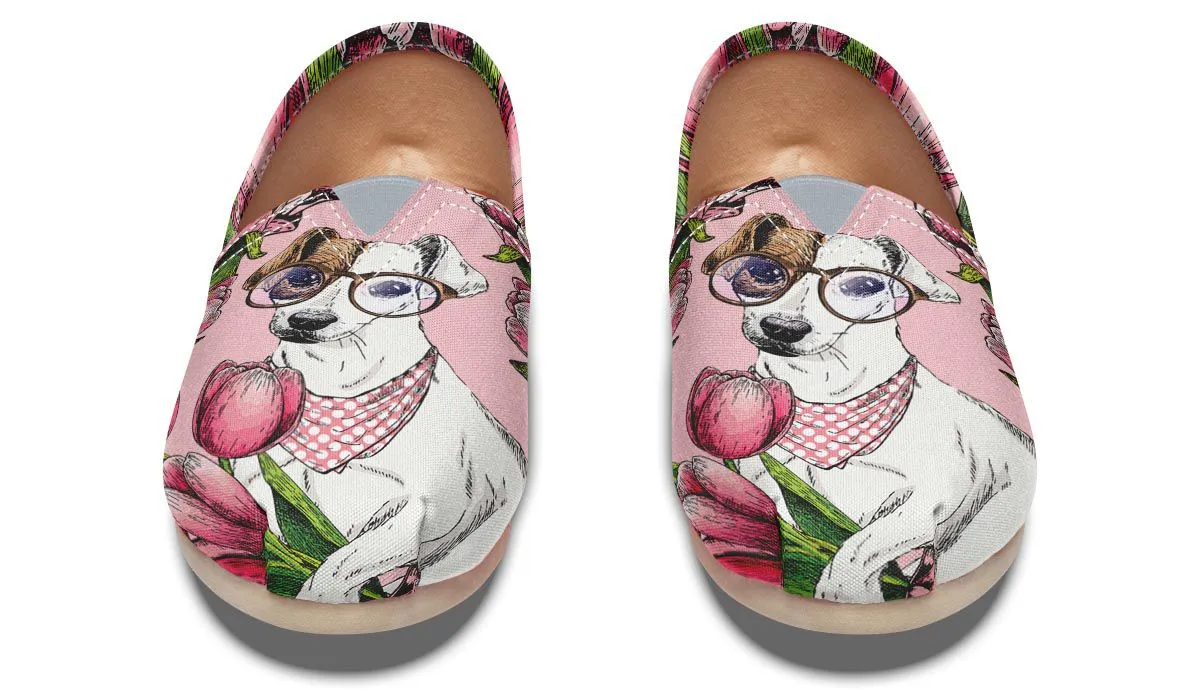 Goofy Jack Russell Terrier Casual Shoes
