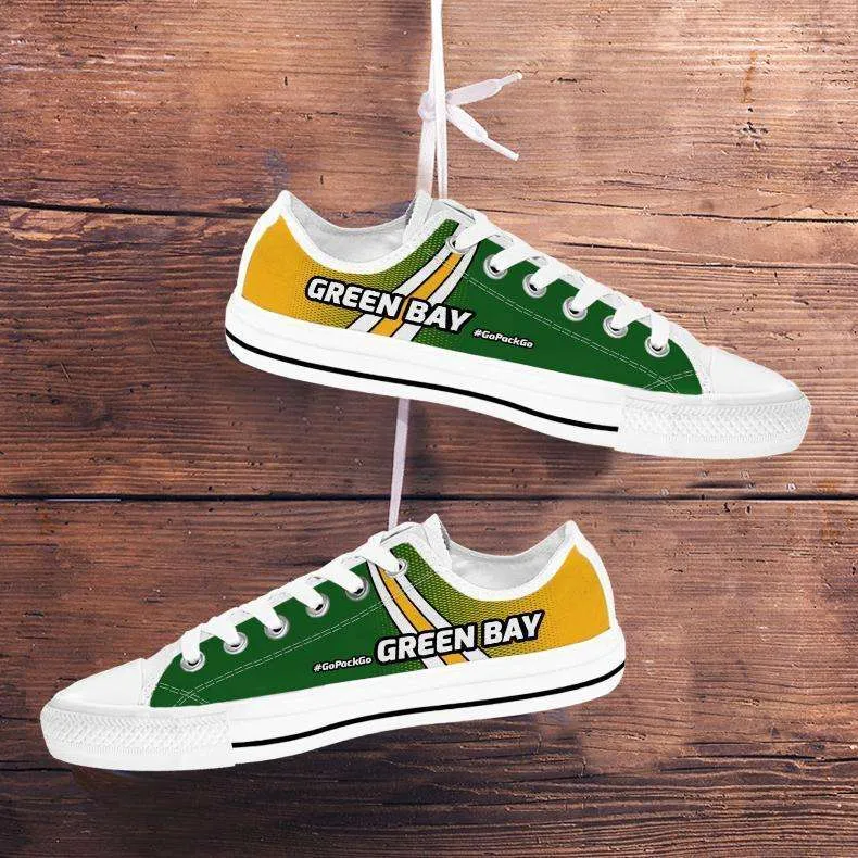 #GoPackGo Green Bay Classic Canvas Tennis Shoes