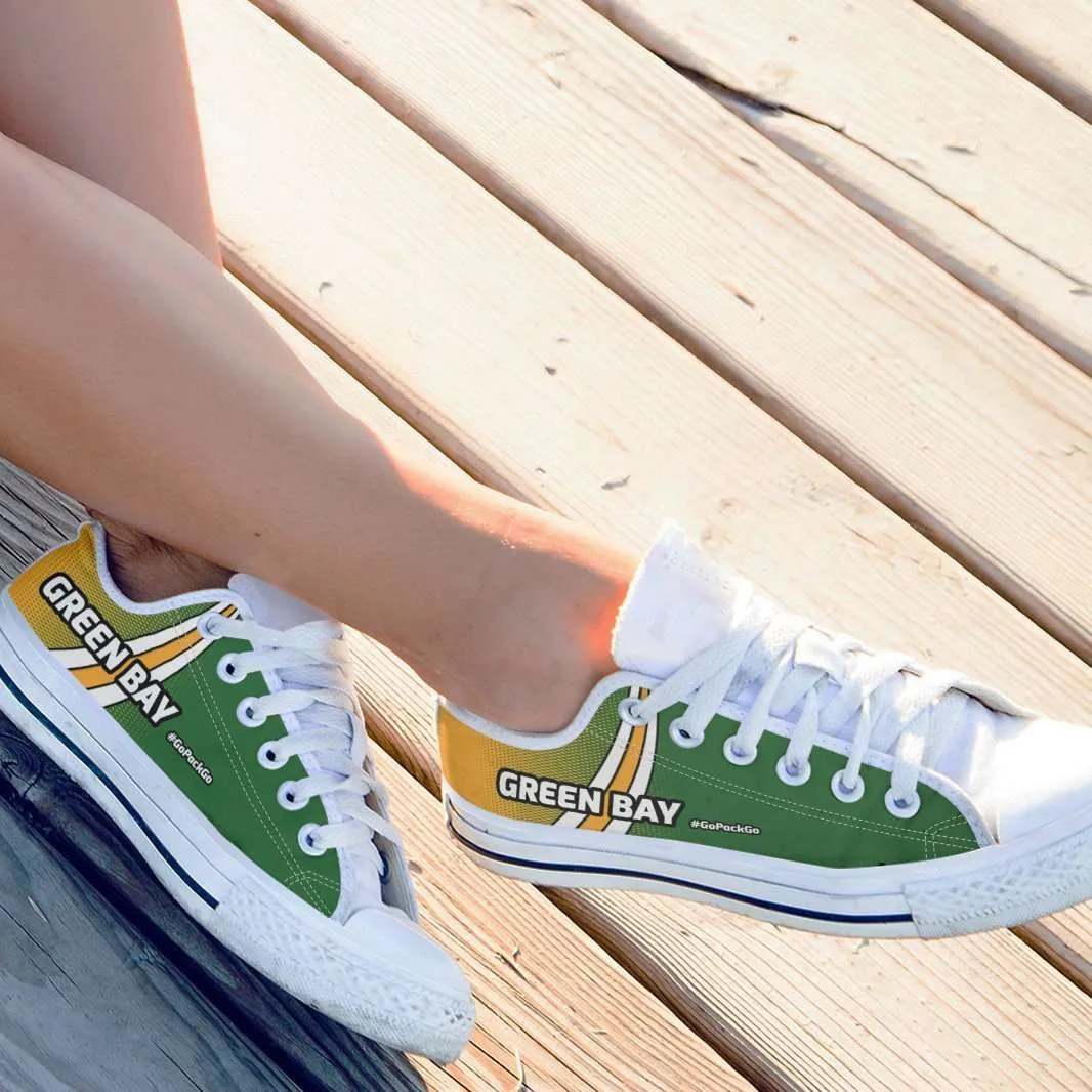 #GoPackGo Green Bay Classic Canvas Tennis Shoes
