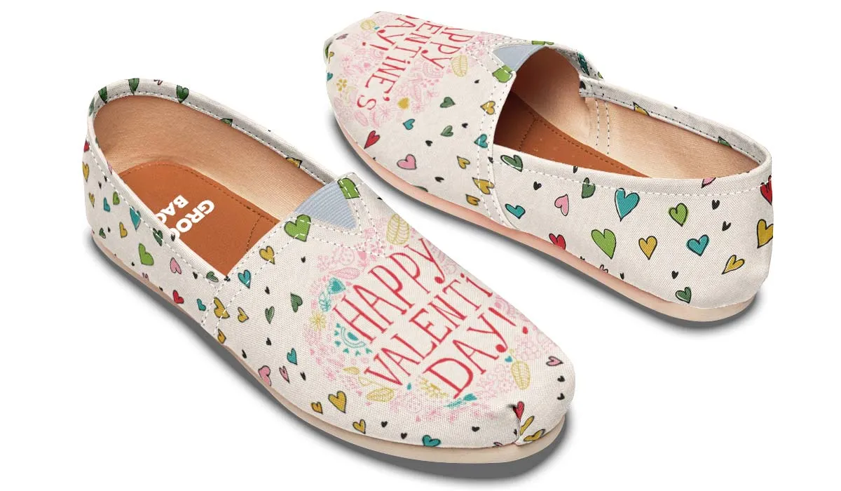 Happy Valentine's Day Casual Shoes