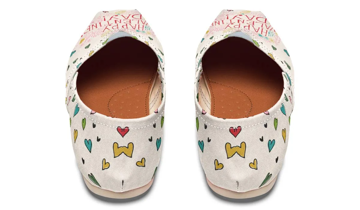 Happy Valentine's Day Casual Shoes