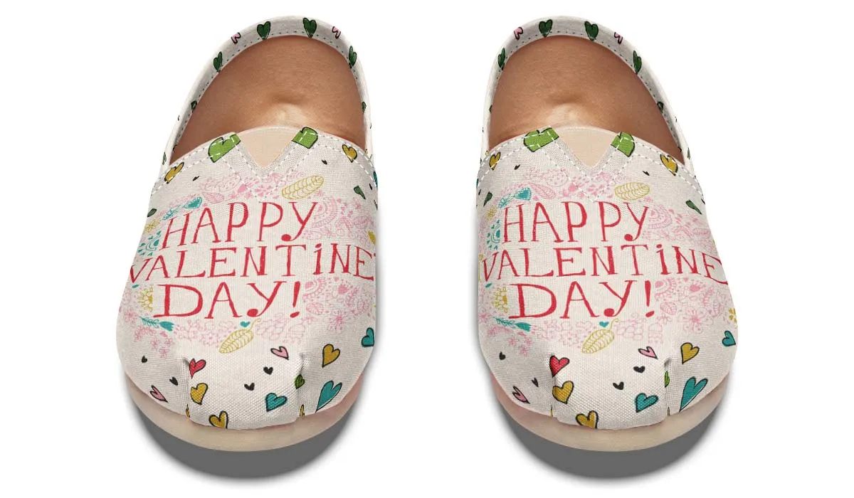 Happy Valentine's Day Casual Shoes
